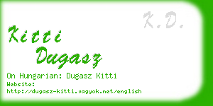 kitti dugasz business card